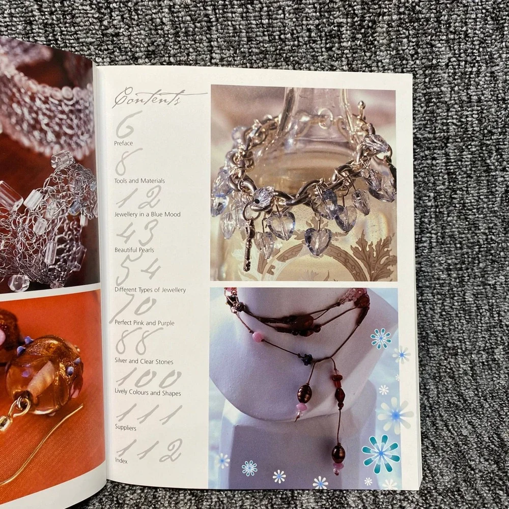 David and Charles Bead Tempted Jewelry Craft Book OS Blue DIY Design Inspiration